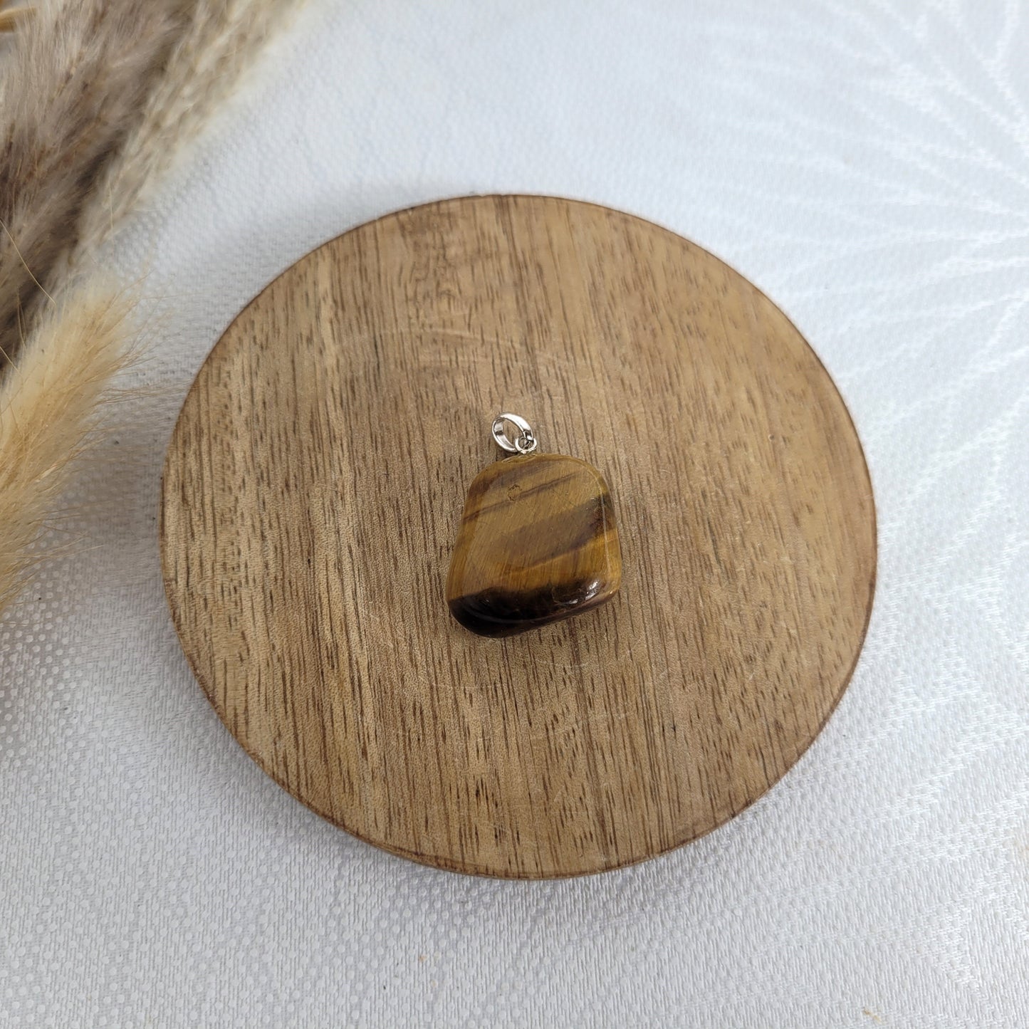 Tigerauge Kettenanhänger mit Silber 925 Öse