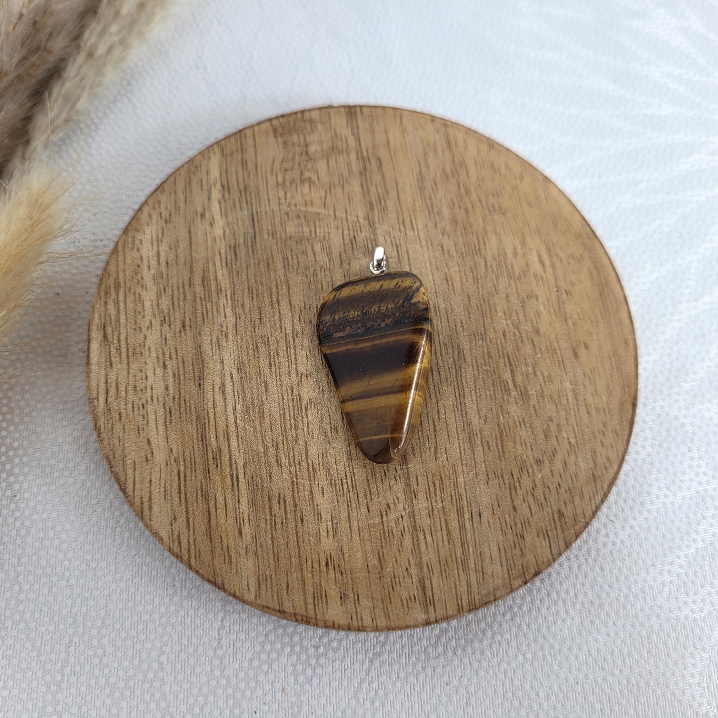 Tigerauge Kettenanhänger mit Silber 925 Öse