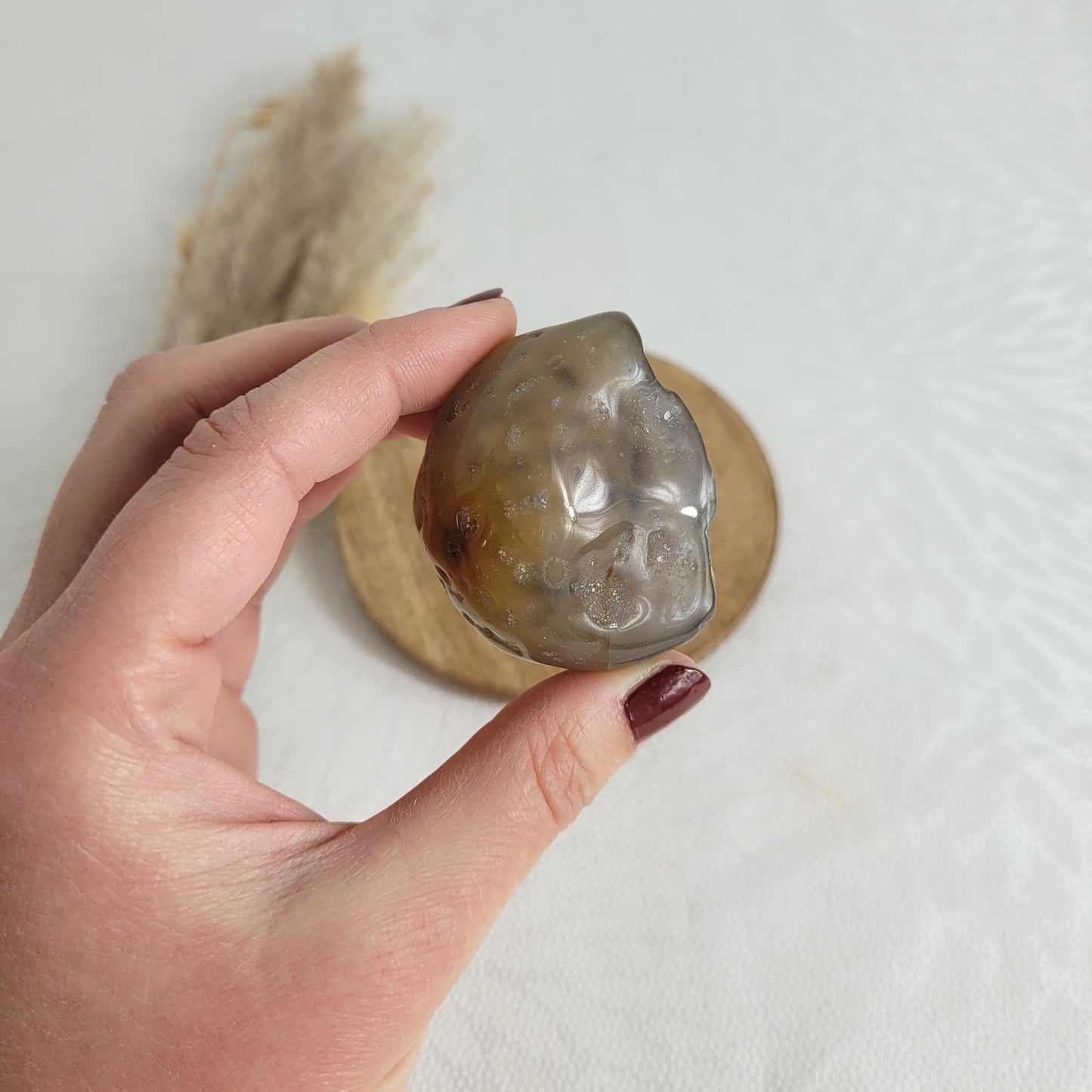 Enhydro Kristall Achat Geode
