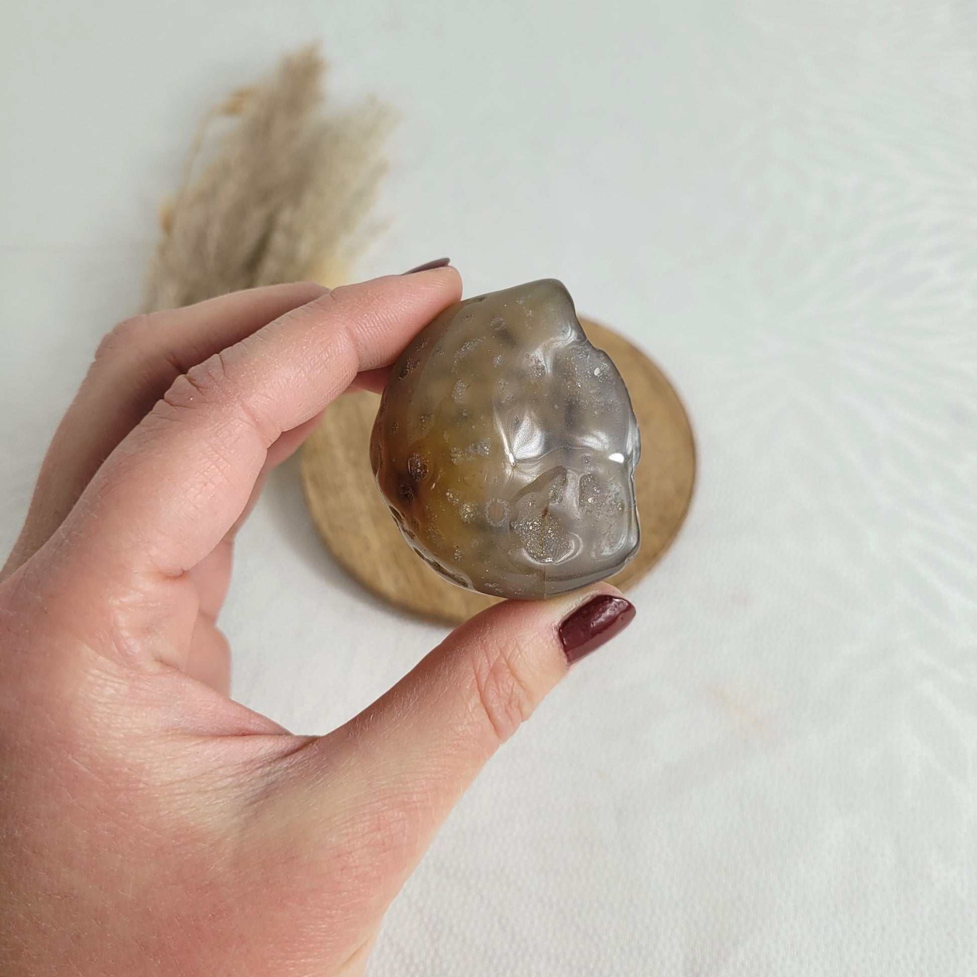 Enhydro Kristall Achat Geode