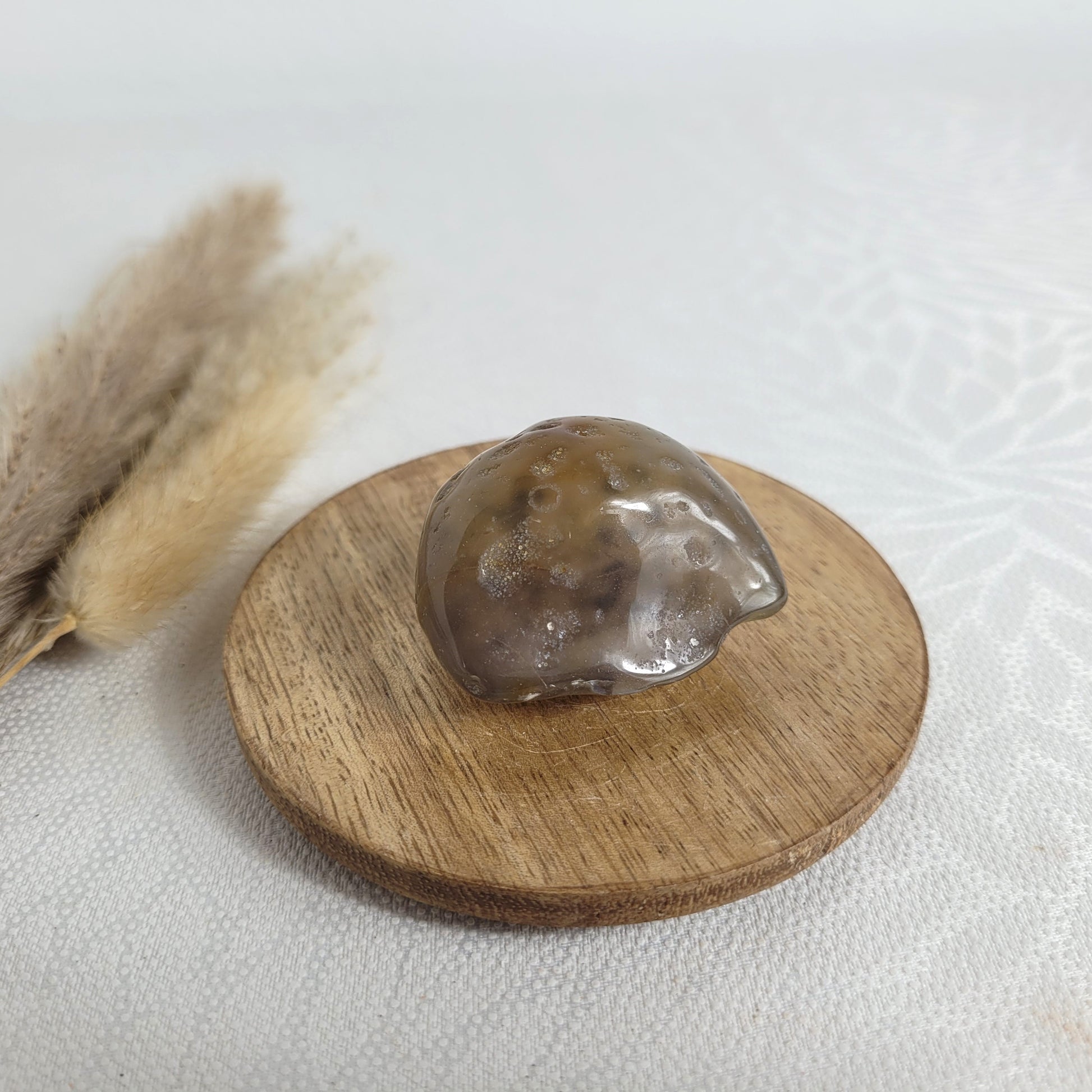 Enhydro Kristall Achat Geode