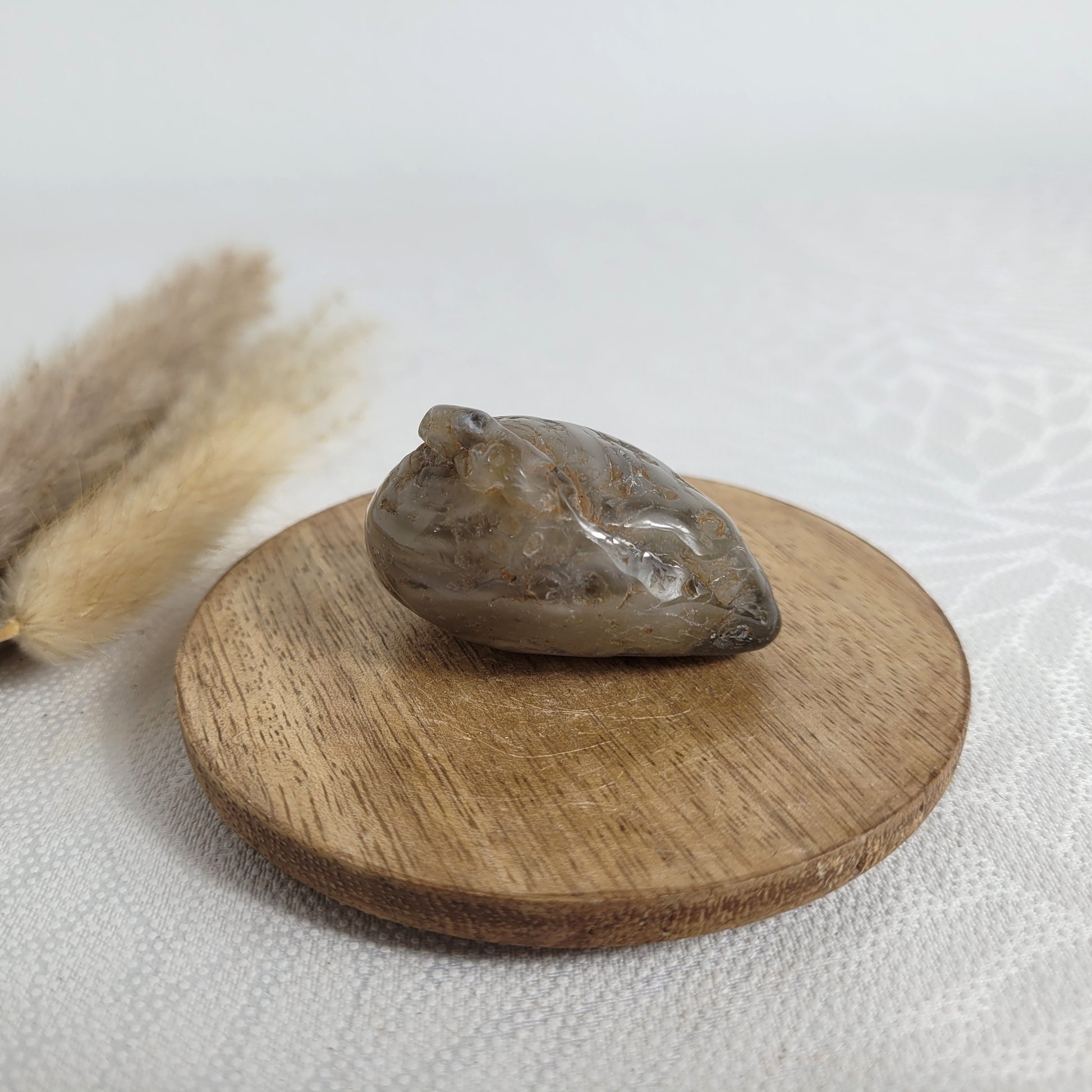 Enhydro Kristall Achat Geode