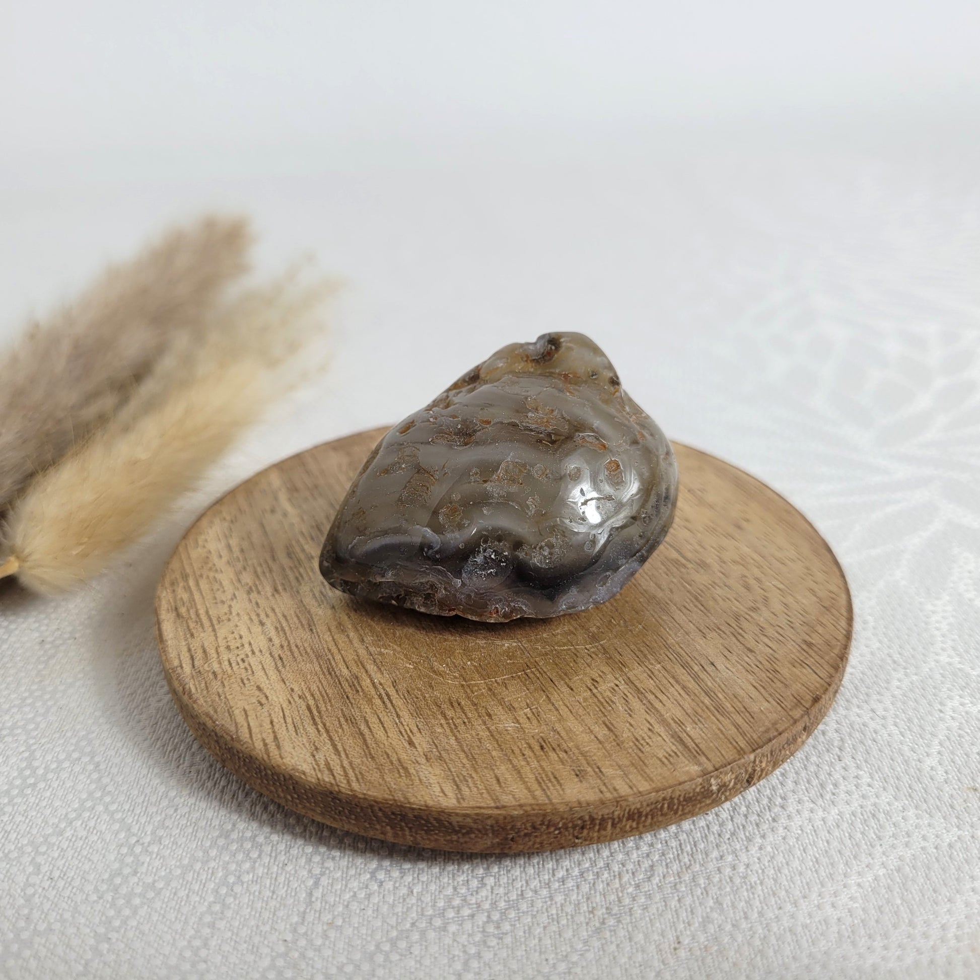 Enhydro Kristall Achat Geode