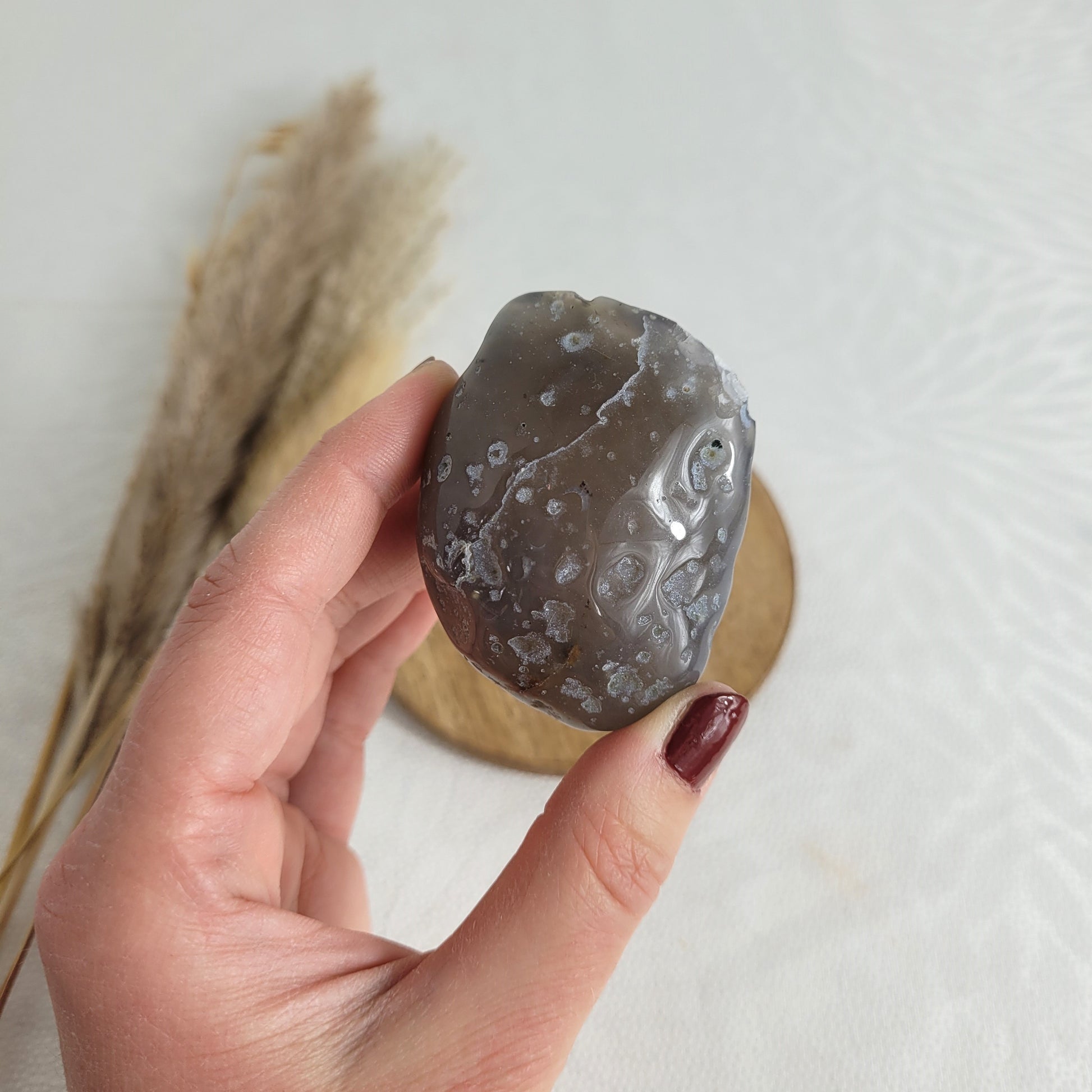 Enhydro Kristall Achat Geode
