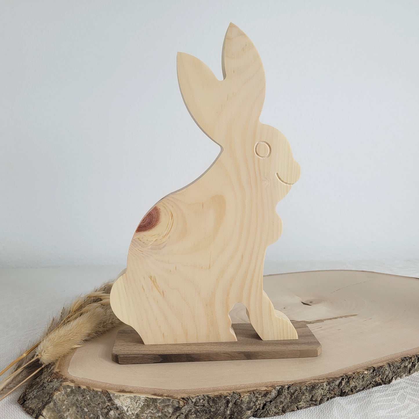 Zirbenholz Osterhase Osterdekoration