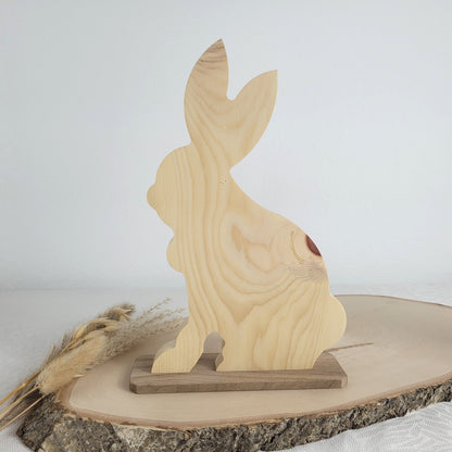 Zirbenholz Osterhase Osterdekoration
