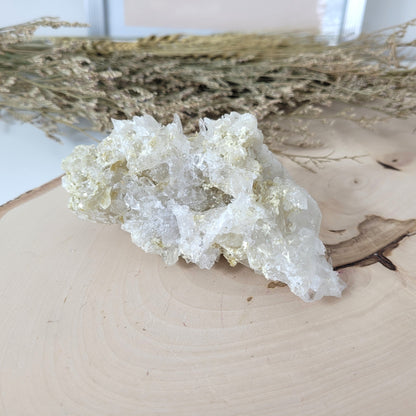Bergkristallstufe mit Muskovit 11,6 x 5,9 cm