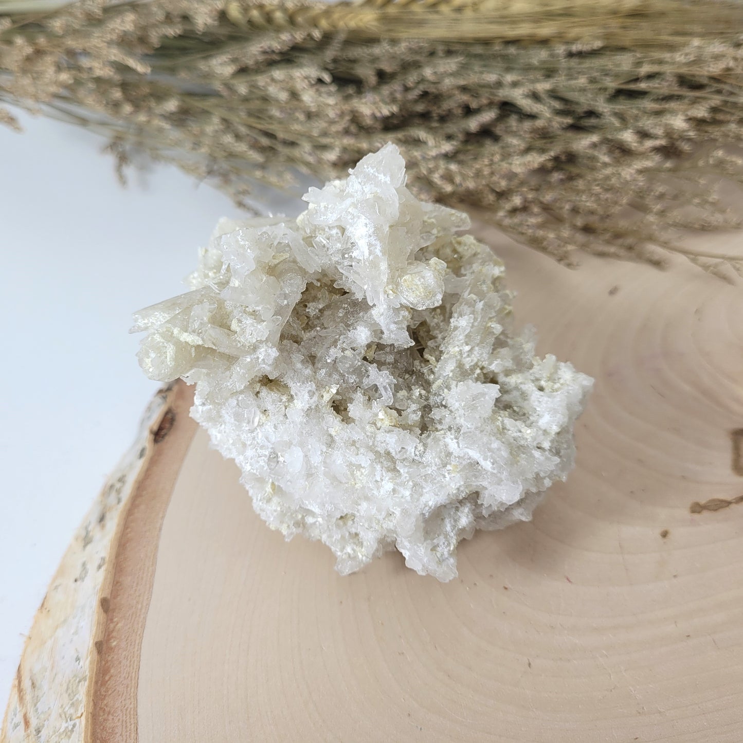 Bergkristallstufe mit Muskovit 6,8 x 7,8 cm