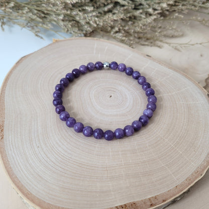 Lepidolith Armband Kugeln 6mm