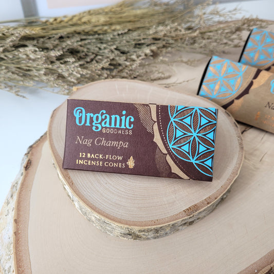 Rückfluss Räucherkegel Organic Goodness Backflow Kegel Nag Champa