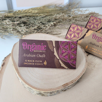 Rückfluss Räucherkegel Organic Goodness Backflow Kegel Arabian Oudh