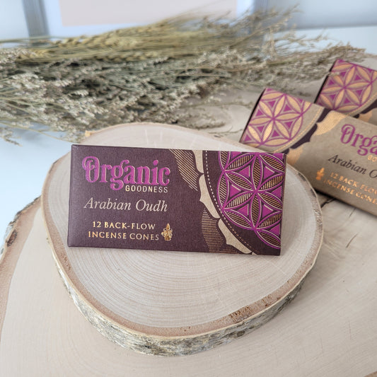 Rückfluss Räucherkegel Organic Goodness Backflow Kegel Arabian Oudh