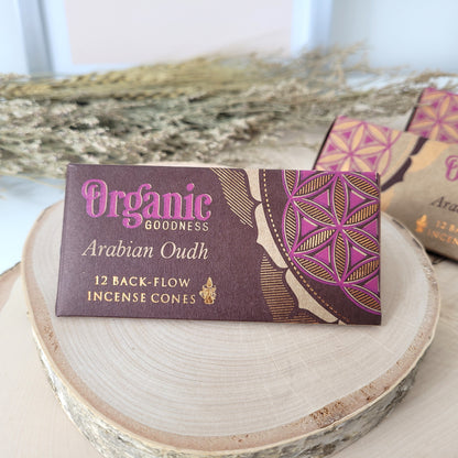 Rückfluss Räucherkegel Organic Goodness Backflow Kegel Arabian Oudh