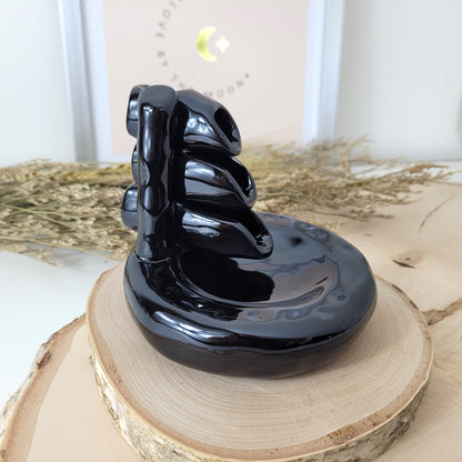 Backflow Kegelhalter Wasserfall, Keramik, glasiert