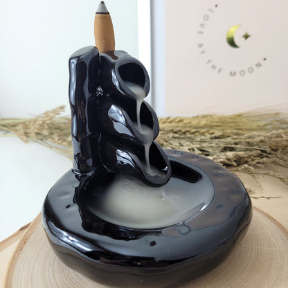 Backflow Kegelhalter Wasserfall, Keramik, glasiert