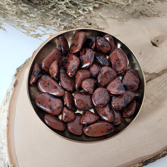 Mahagoni Obsidian Trommelstein