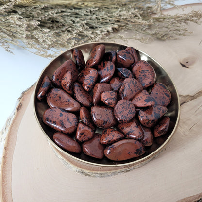 Mahagoni Obsidian Trommelstein