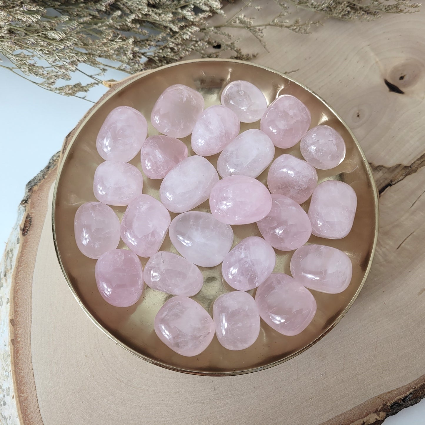 Rosenquarz A-Qualität Trommelstein