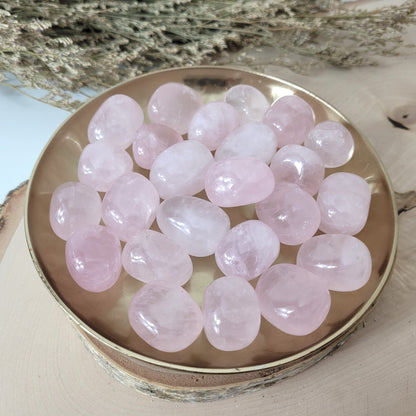 Rosenquarz A-Qualität Trommelstein