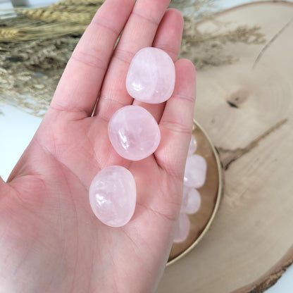 Rosenquarz A-Qualität Trommelstein