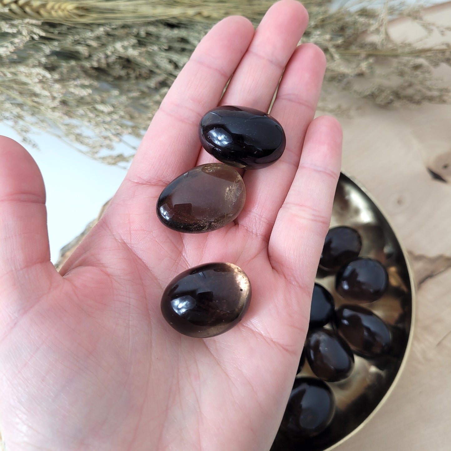 Rauchquarz Extra-Qualität Trommelstein