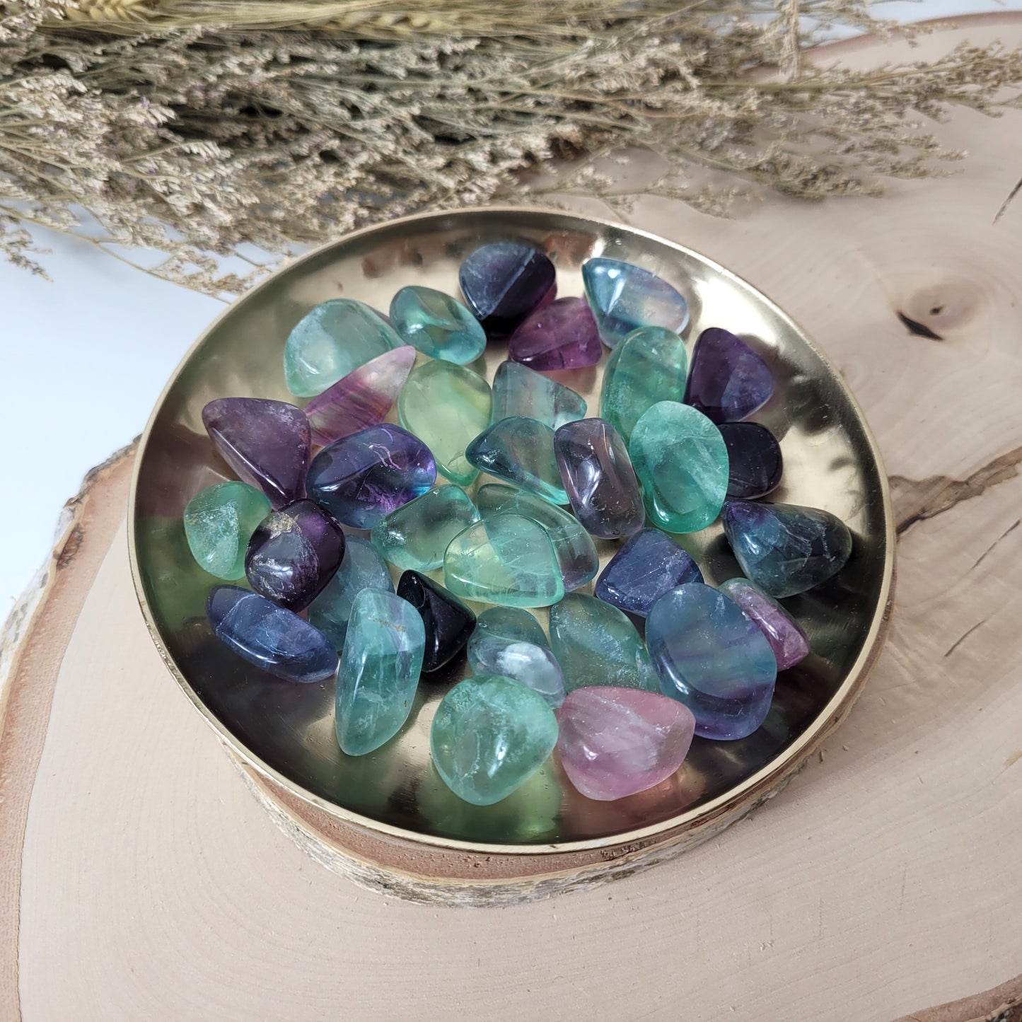 Fluorit Trommelstein