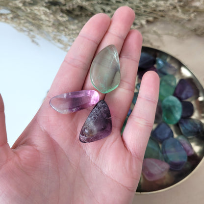 Fluorit Trommelstein