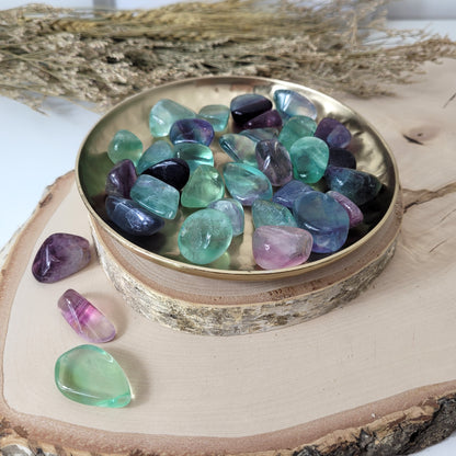 Fluorit Trommelstein