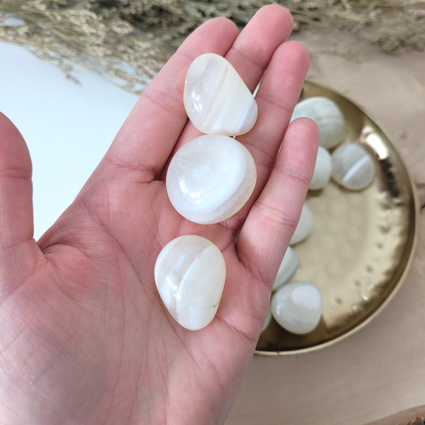 Friedensachat Trommelstein