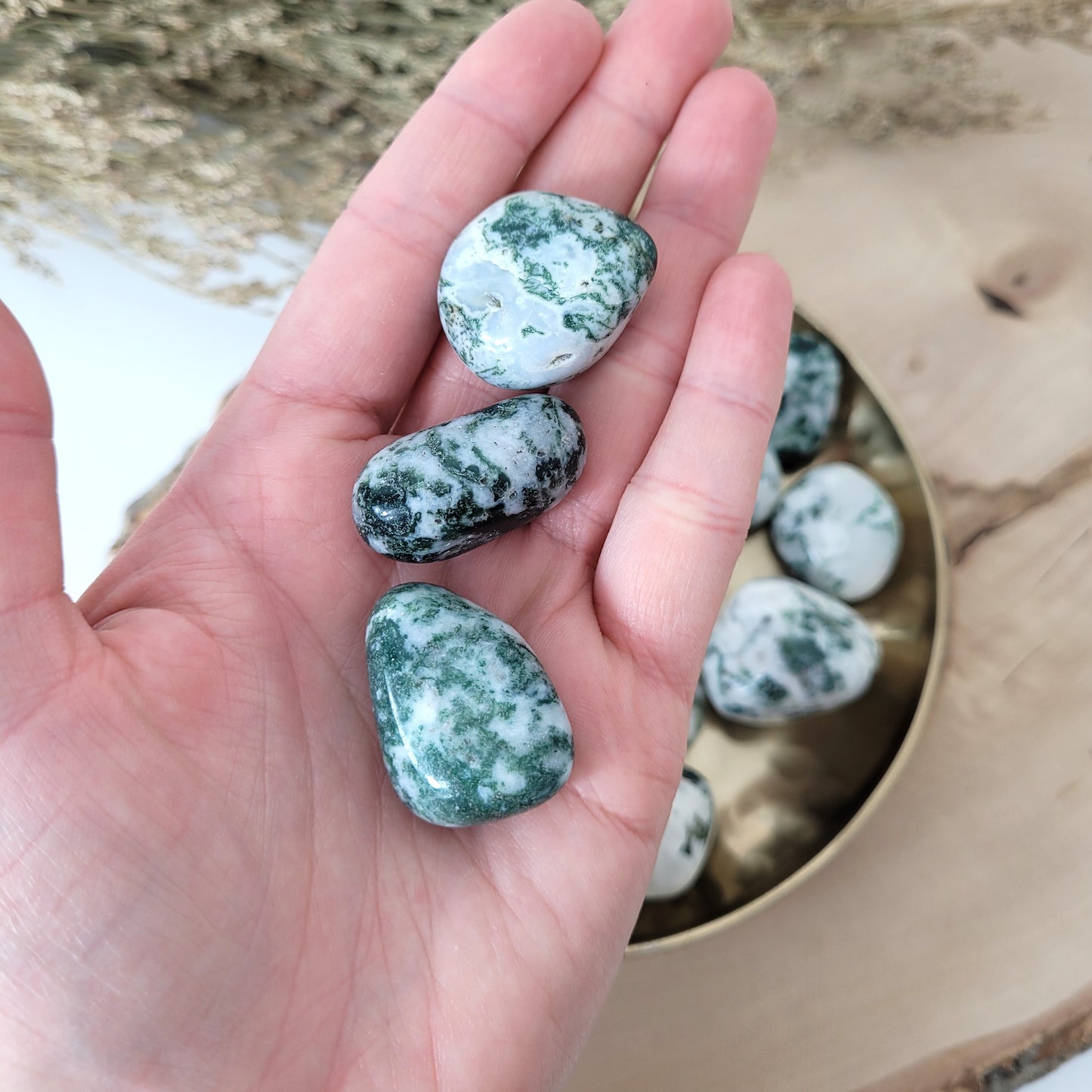 Baumachat Trommelstein