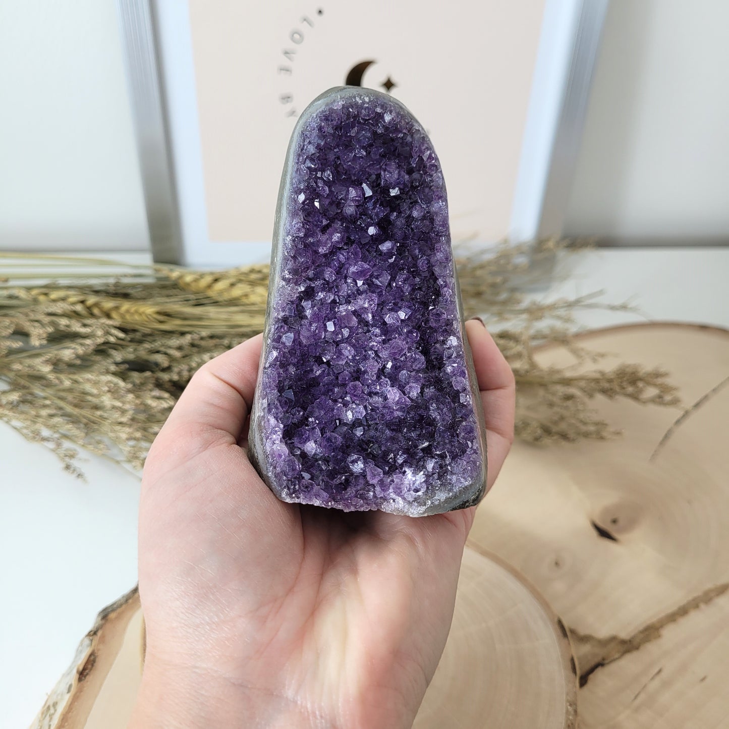 Amethyst Kristalldruse 9,6 x 6cm, 392g