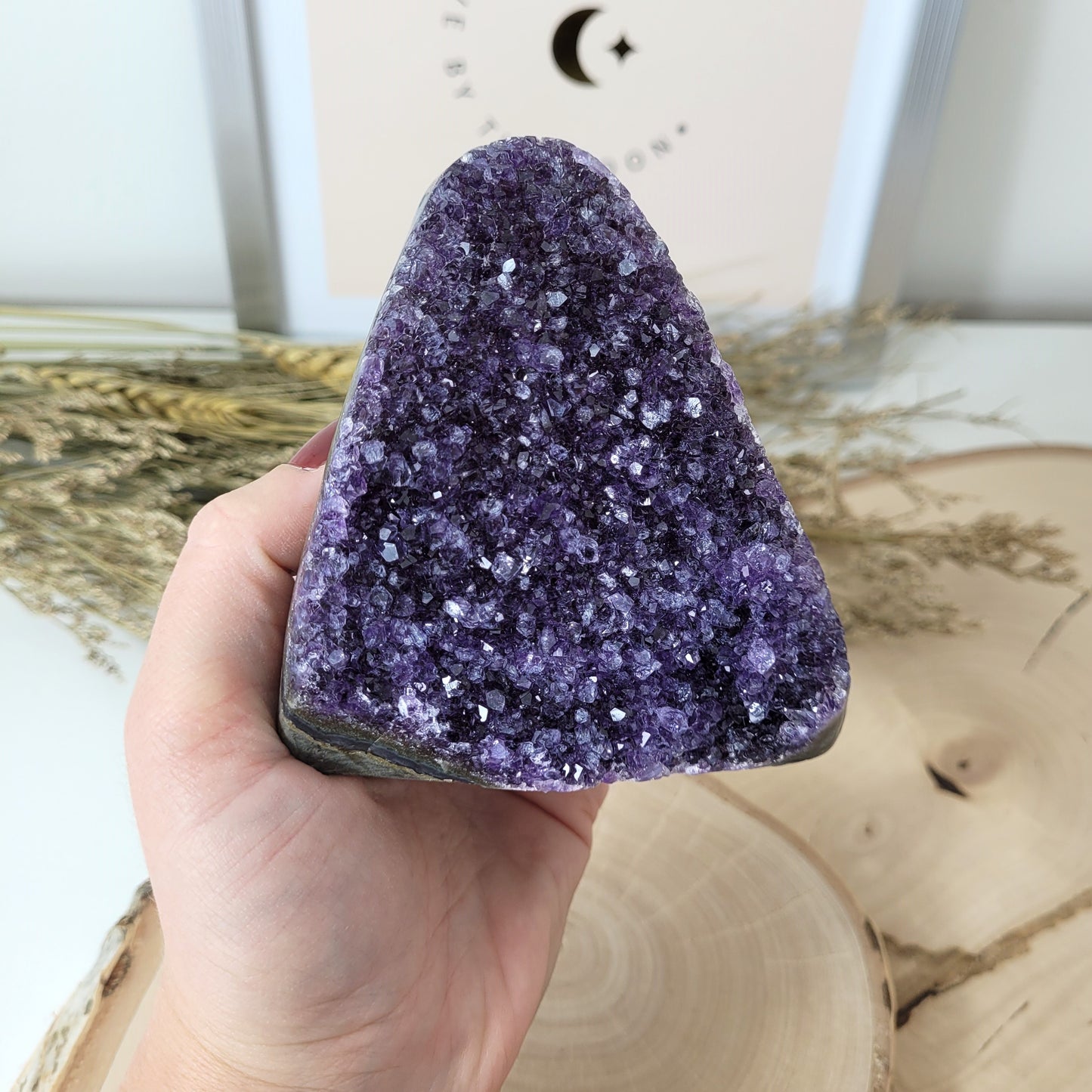 Amethyst Kristalldruse 9,3 x 8,8cm, 498g