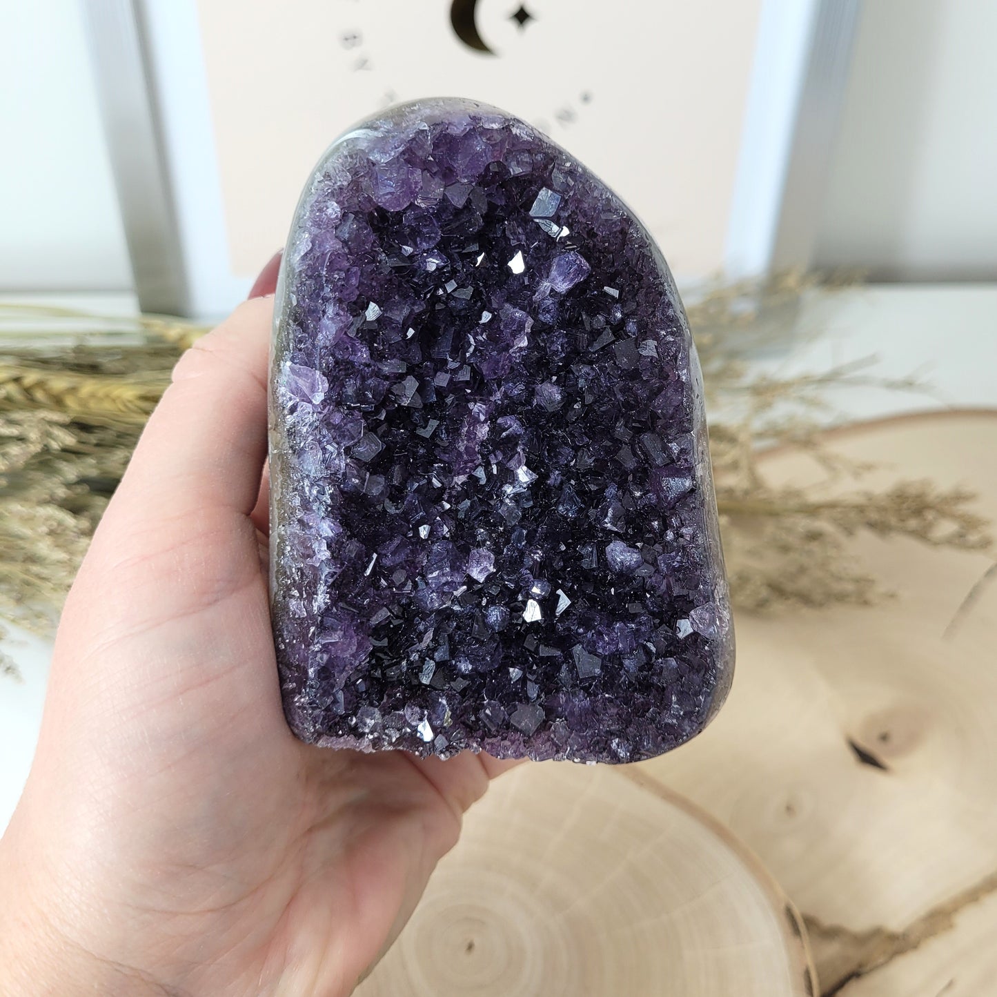 Amethyst Kristalldruse 9,1 x 6,4cm, 494g