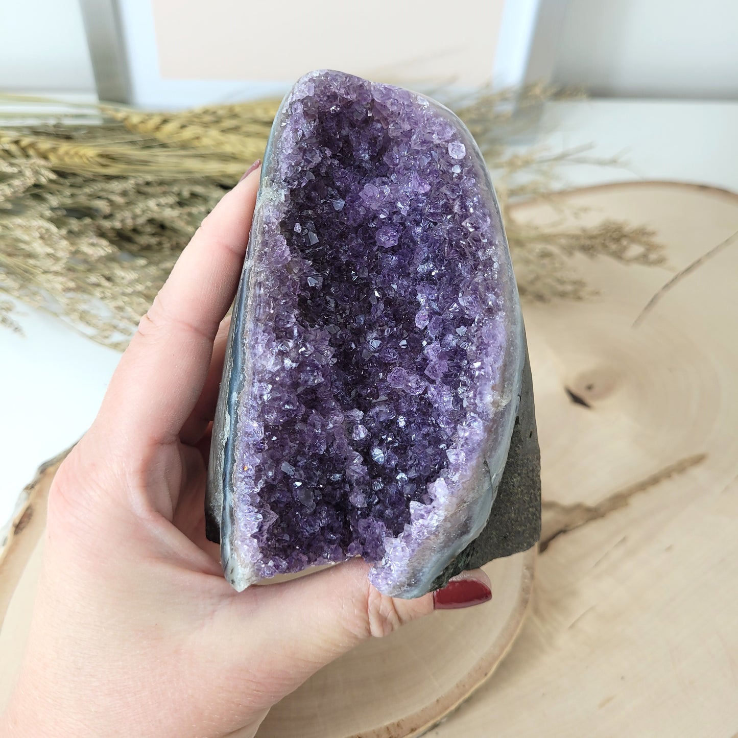 Amethyst Kristalldruse 10,3 x 7,6cm, 396g