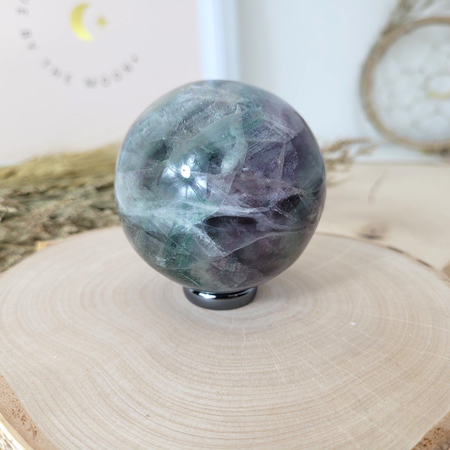 Fluorit Kugel 5,9 cm Durchmesser, 374g