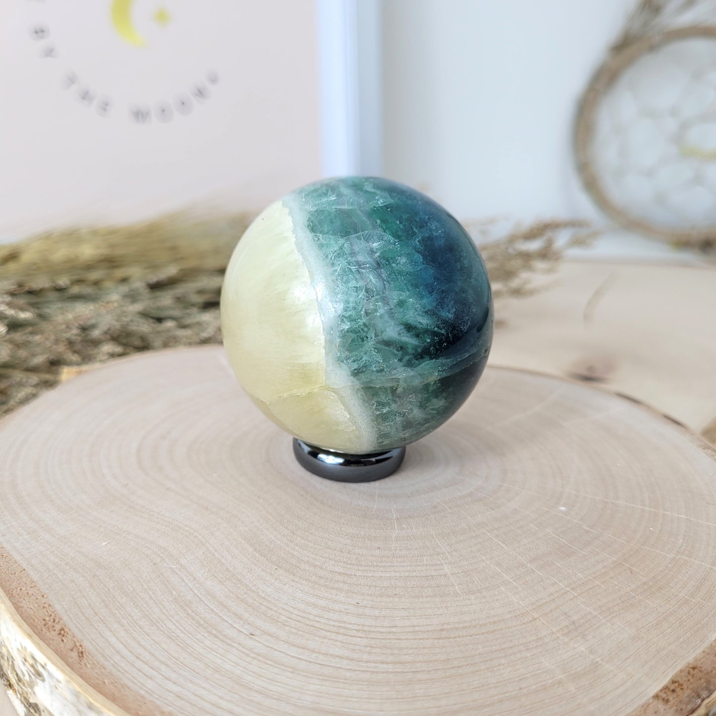 Fluorit Kugel 4,9 cm Durchmesser, 220g