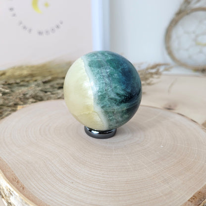 Fluorit Kugel 4,9 cm Durchmesser, 220g