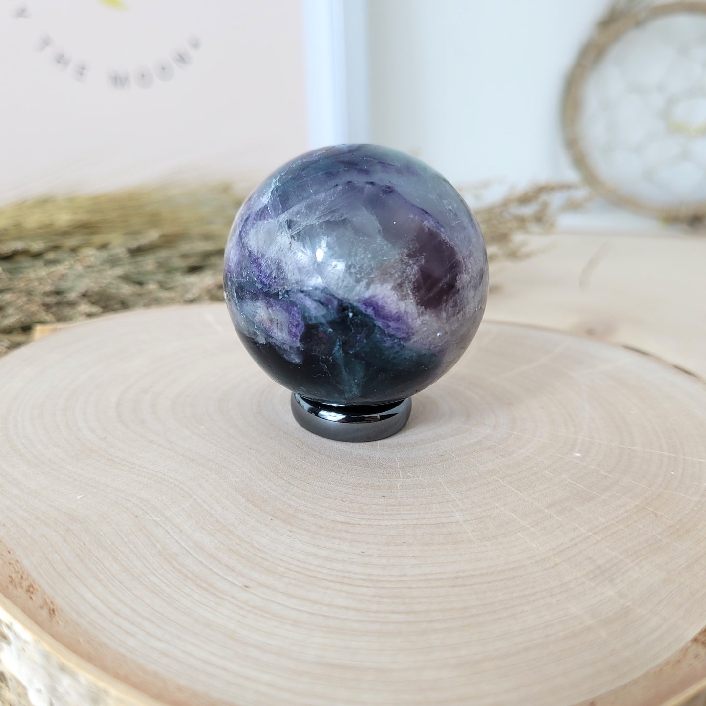 Fluorit Kugel 4,4 cm Durchmesser, 149g