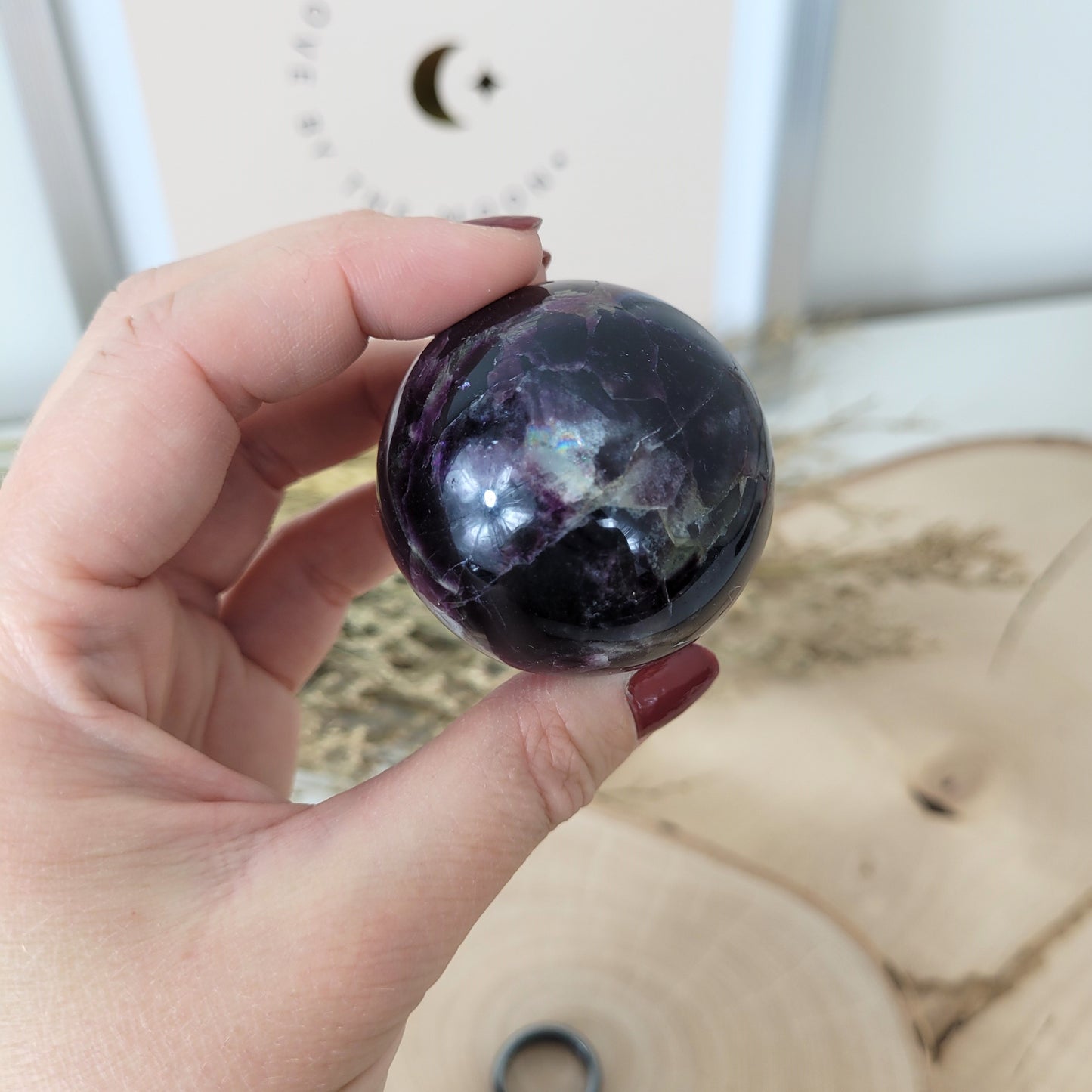 Fluorit Kugel 4,5 cm Durchmesser, 159g