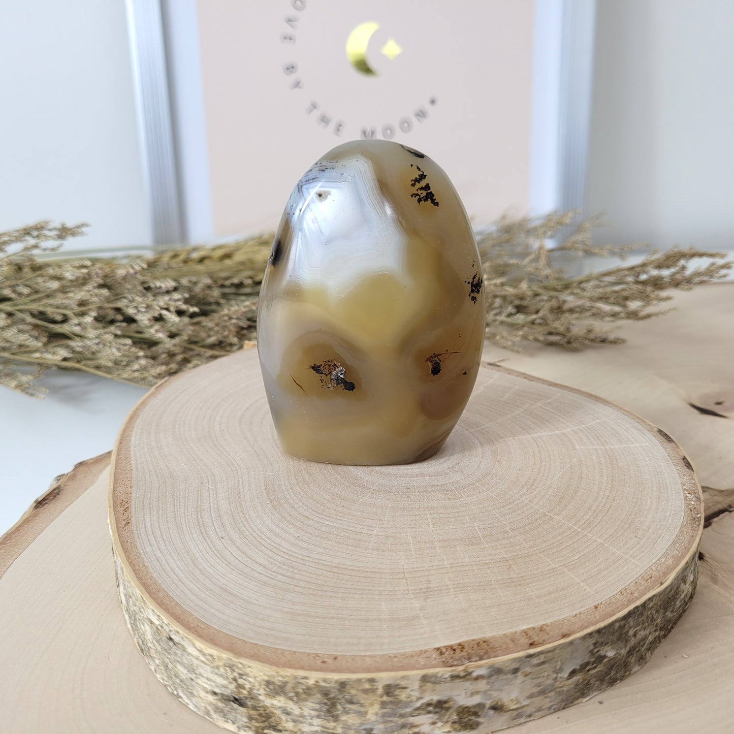 Dendriten Achat Freiform 7,8 x 5,6 cm