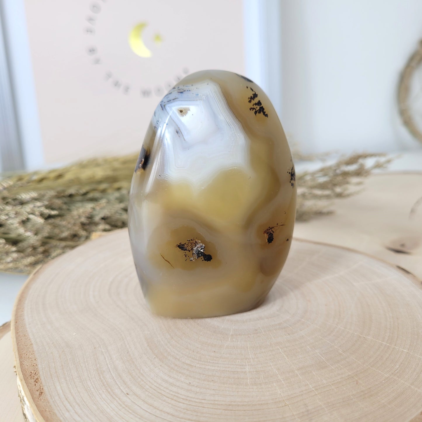 Dendriten Achat Freiform 7,8 x 5,6 cm