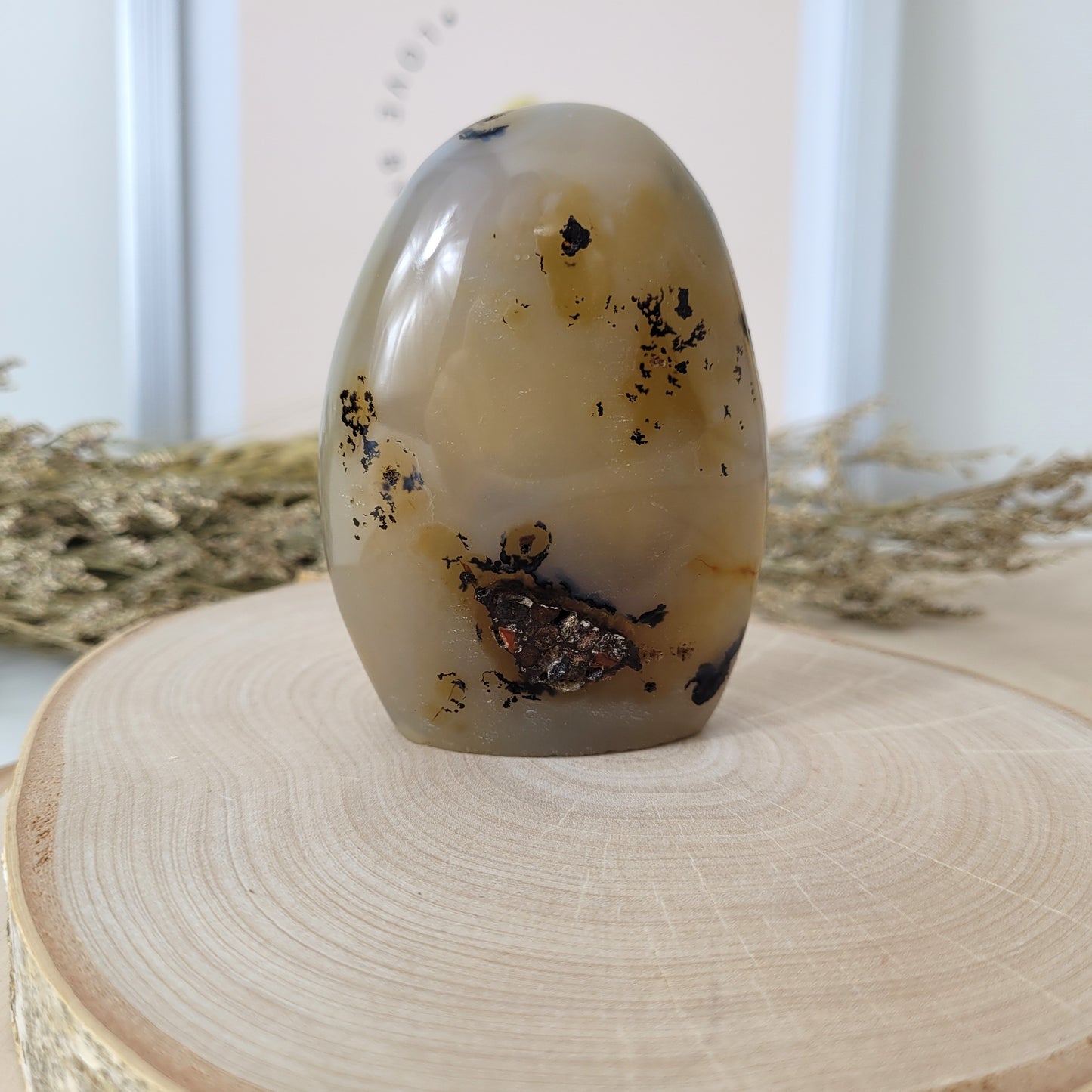 Dendriten Achat Freiform 7,8 x 5,6 cm