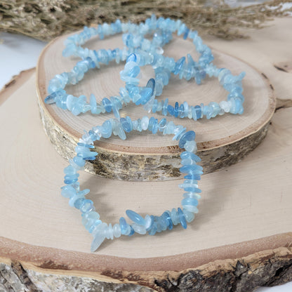 Splitterarmband Aquamarin