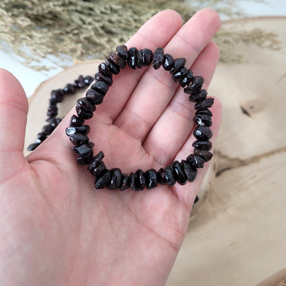 Splitterarmband Granat