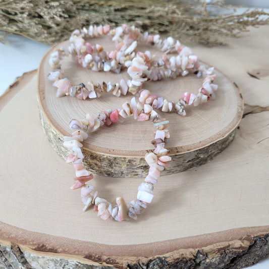 Splitterarmband Andenopal pink