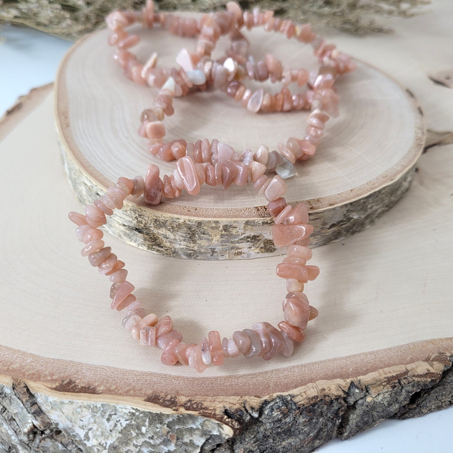 Splitterarmband Mondstein