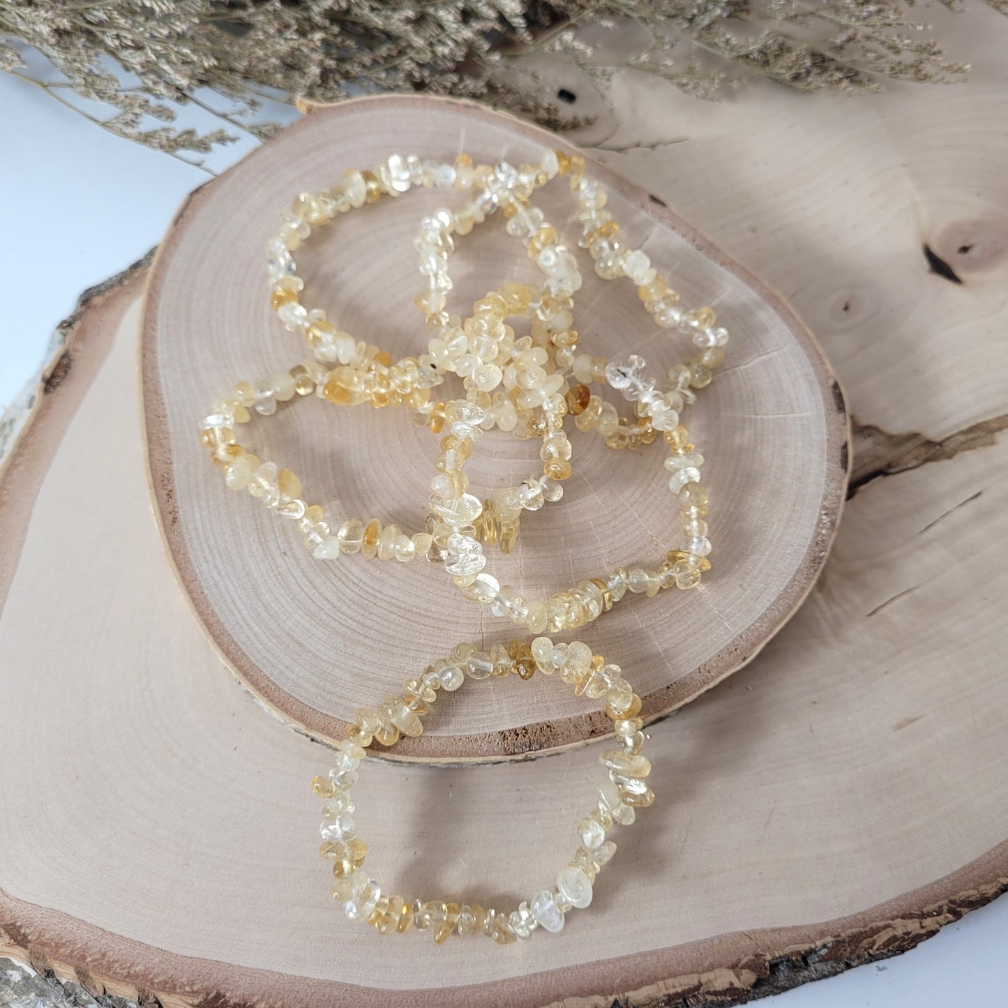 Splitterarmband Citrin