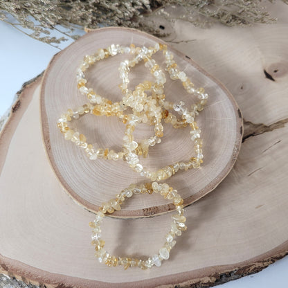 Splitterarmband Citrin