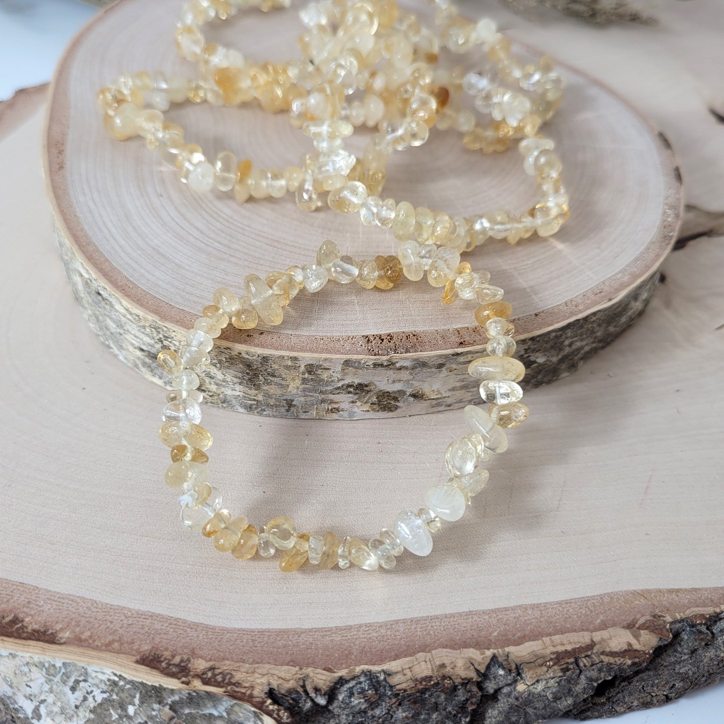 Splitterarmband Citrin