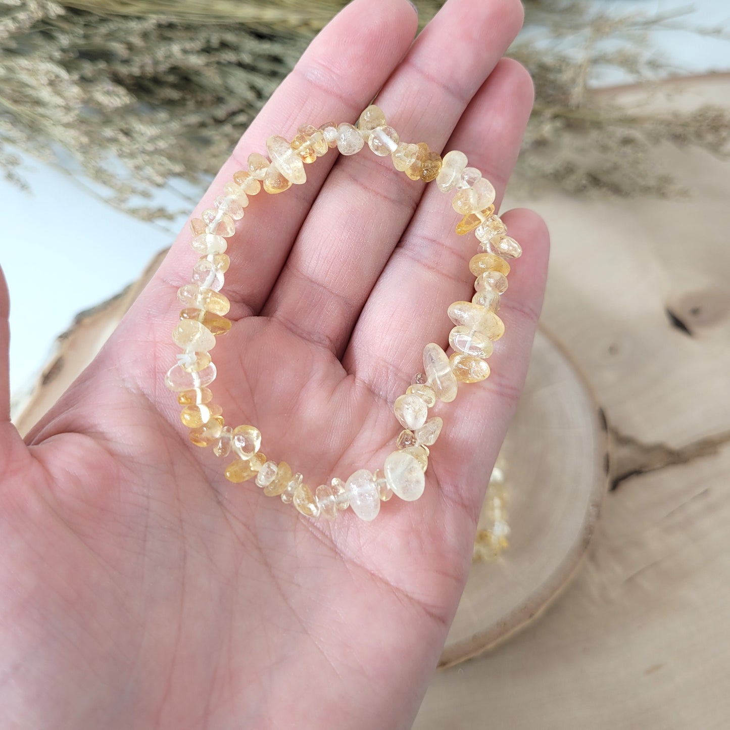 Splitterarmband Citrin